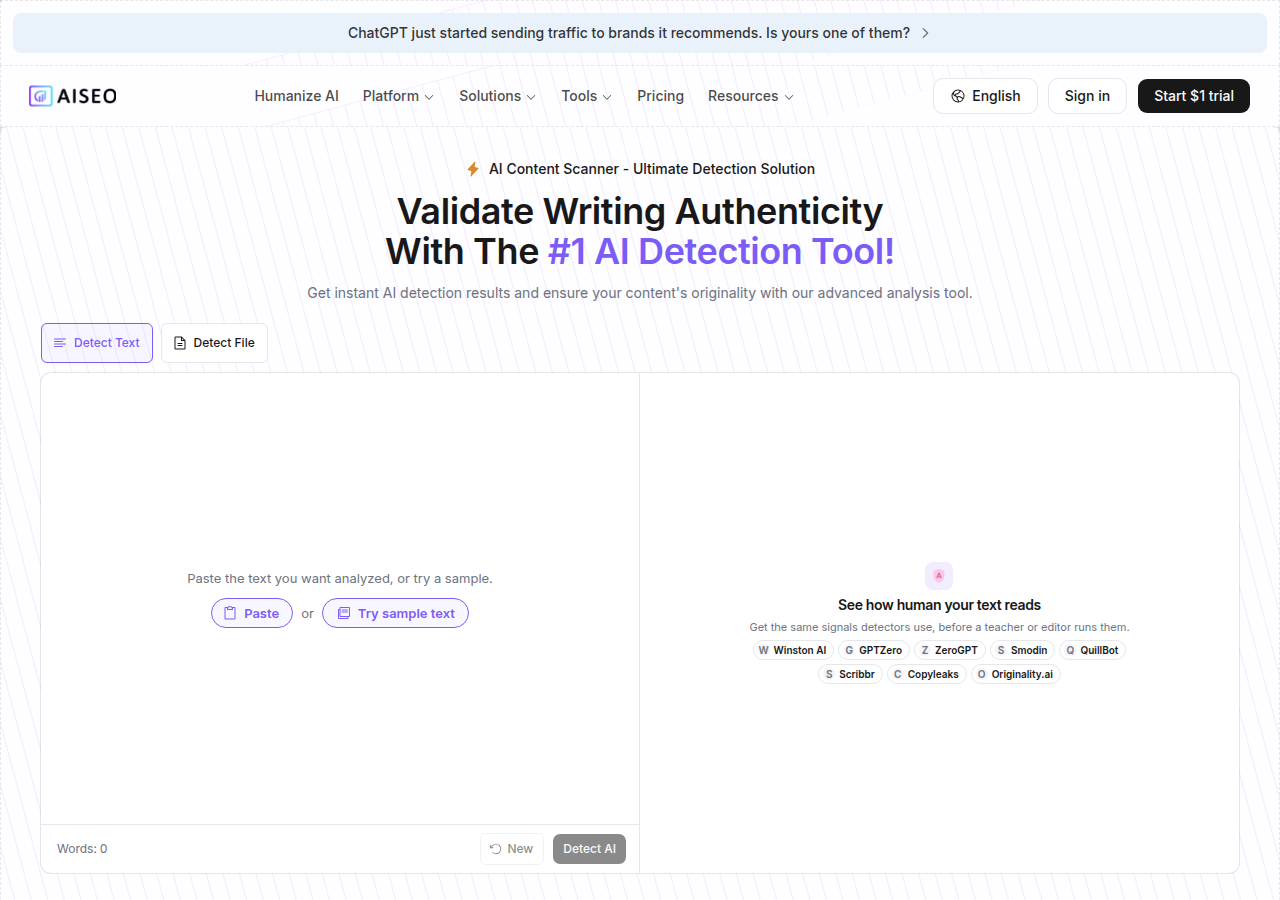 AISEO AI Content Detector